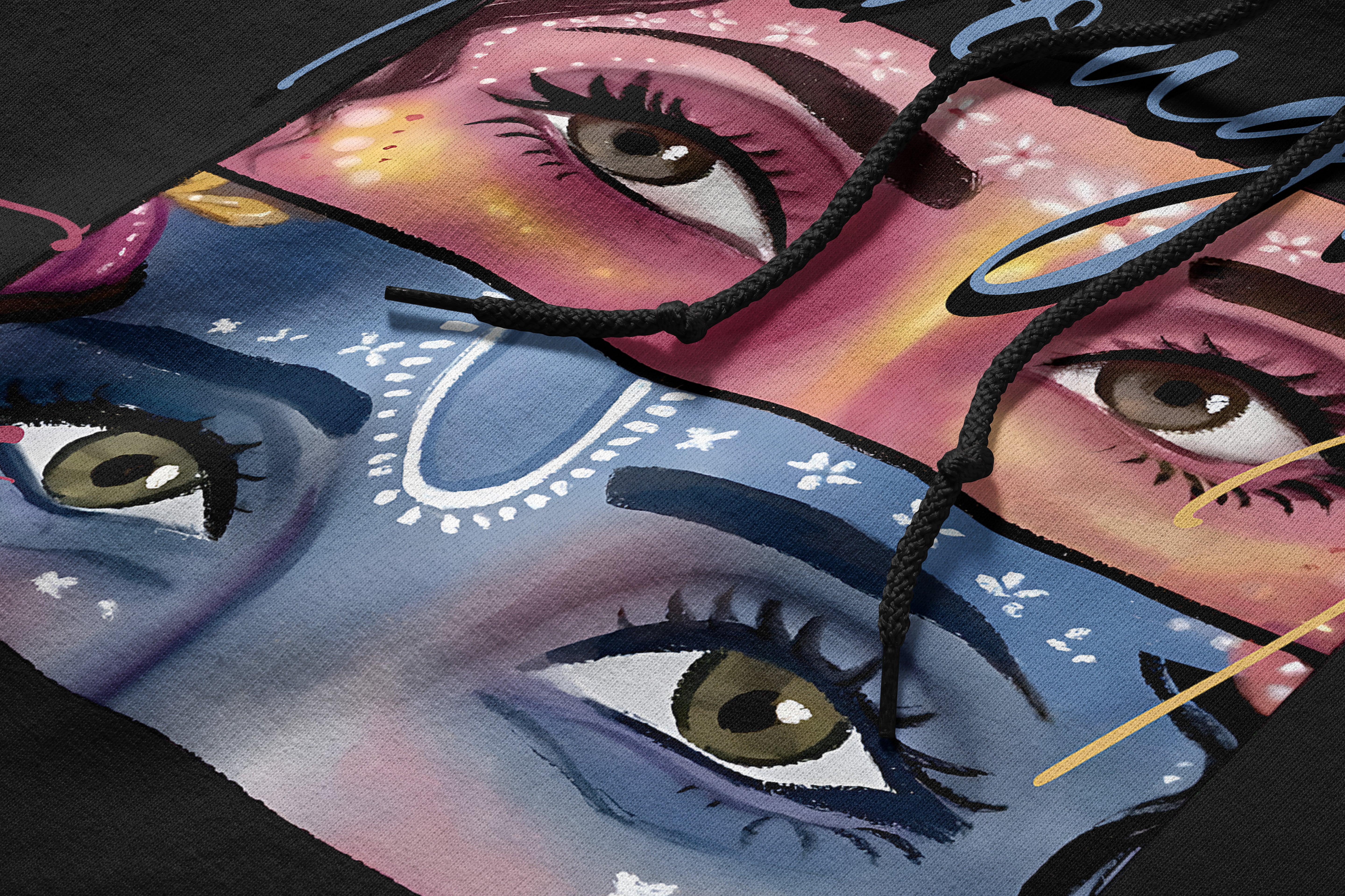 The eyes of Kanha and Radha